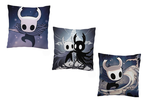 3 Almohadones 30x30 Hollow Knight Videojuego 