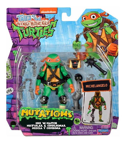 Michelangelo Tartarugas Ninja Articulado E Licenciado
