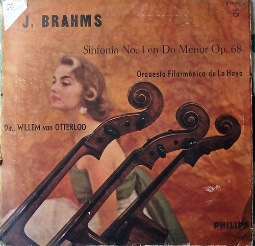 Vinilo Lp De J . Brahms -- Willem Van Otterloo (xx431 (Usado)