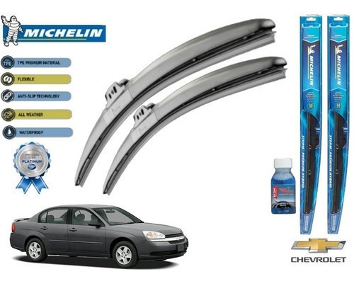 Par Plumas Limpiabrisas Chevrolet Malibu 04-07 Michelin