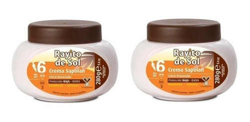 Rayito De Sol Sapolan Crema Bronceadora Vitamina Verano X2 