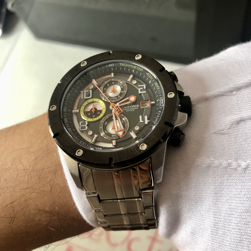 Reloj Nvforce 46mm Acero Inox Cronos Tipo Invicta Casio (Usado)