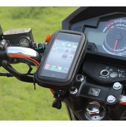 Soporte Holder Funda 360 Celular Gps Moto Bici Impermeable