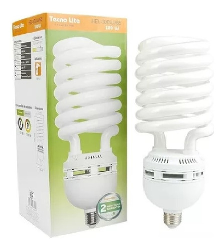 Tecno Lite Foco Fluorescent 220v. Luz Blanca Hel-100w/65-220