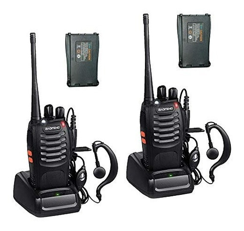 Paquete De 2 Radios De Comunicación De Dos Vías Baofeng 