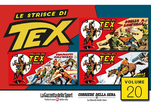 Le Strisce Di Tex Nº 20 - Em Italiano - Sergio Bonelli Editore - Formato 8 X 17 - Capa Mole - 2022 - Bonellihq Cx59 G23