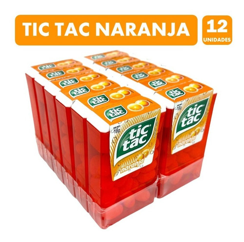 Caramelo Tic Tac Naranja (caja Con 12 Unidades)