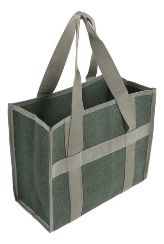 Bolsa De Herramientas De Boca Ancha De Lona Verde De Gran Ca