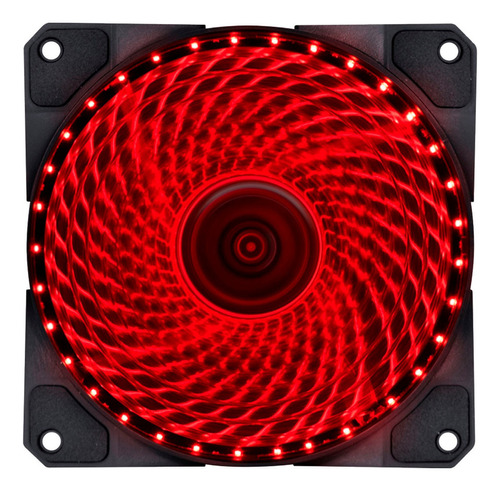 Cooler Gamer Vx Gaming Vermelho 33 Leds 120x120mm Vlumi33r