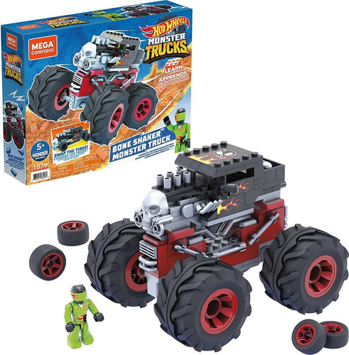 Imagen 2 de 4 de Hot Wheels Monster Truck 194 Pzs Mega Construx