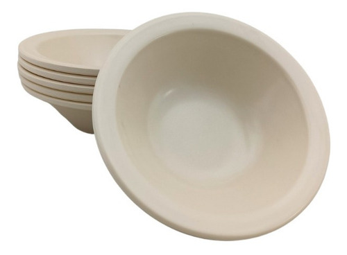 Tazón Postre Tipo Plástico Melamina Beige 100 Ml 12