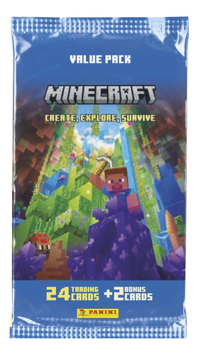 Panini Minecraft Trading Cards 3-crea, Explora, Sobrevive Fa