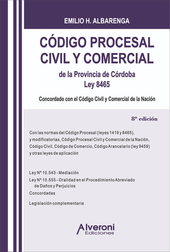 Código Procesal Civil Y Comercial De La Provincia De Córdoba