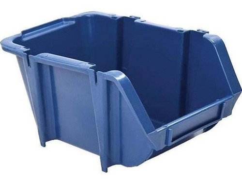 Caixa Plastica Gaveta Preta Nº 3 Azul Encaixável (30un)