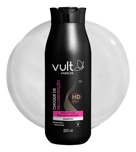 Kit Shampoo Condicionador Choque De Reconstrução 200ml Vult