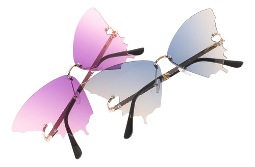 Q Aa Gafas De Sol Sin Marco Con Diamantes De Imitación, 2
