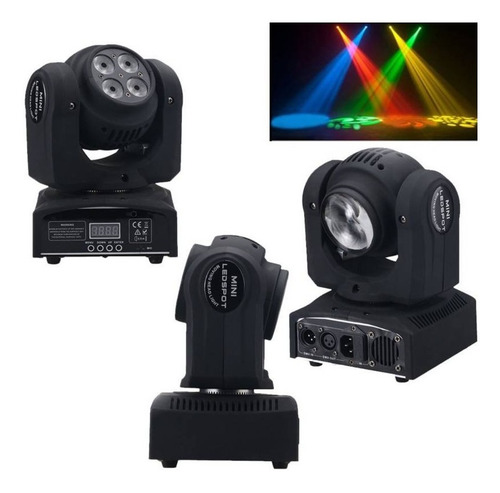 Luz Led Robótica Profesional Doble Cara Dmx Audioritmica   