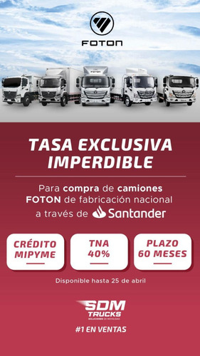 Foton Aumark S3 916 Chasis Nacional Tasa Pyme