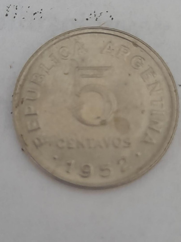 Moneda De Argentina De 5 Centavos N De 1952