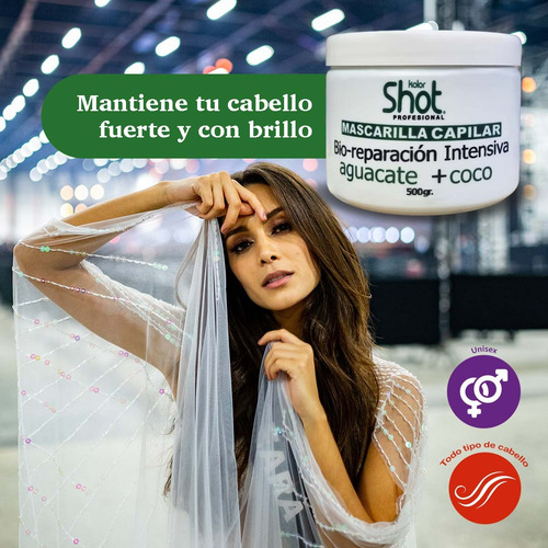 Mascarilla Repacion Intensiva Cabello Seco Aguacate + Coco