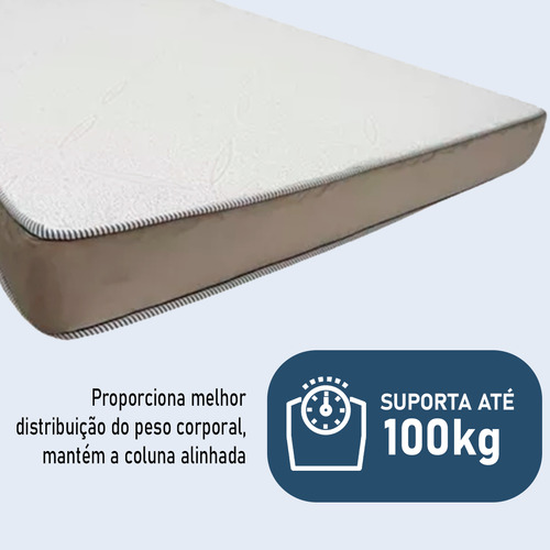 Colchão Box 1,38x1,88x0,17 Casal Bordado D33 A Vácuo Tecido Resistente