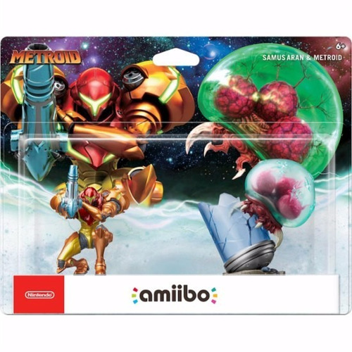 Amiibo Samus Aran Metroid Dual Pack Switch Wii U 3ds 2ds