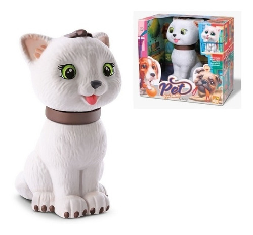 Gatinho Pet Friends Brinquedo Infantil Em Vinil - Bee Toys