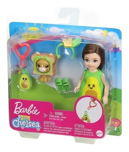 Imagem 6 de 7 de Barbie Club Chelsea Festa A Fantasia Abacate Ms