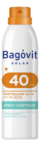 Protector Solar Bagovit Fps 40 Spray Continuo X 170 Ml