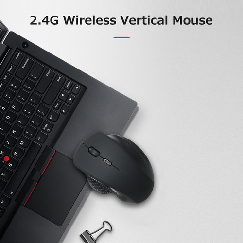 Ratón Vertical Inalámbrico De 2,4 G, 6 Teclas, Ergonómico, 3