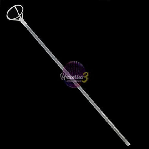 Imagen 3 de 4 de 10 Palito + Portaglobo Mediano 60cm Transparente Cotillon