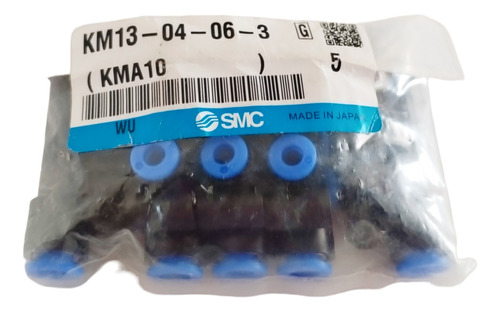 Conector Neumático Triple Unión Km13-04-06-3 Smc (5 Pcs) 