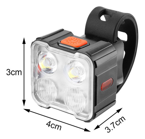 Luz De Bicicleta Led Linterna Lámpara De Advertencia De