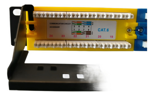 Patch Panel Coloreado Cat6 24 Puertos Funnza