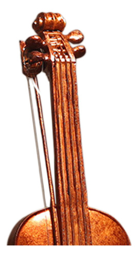 Estatuilla De Instrumento Musical Con Base Violín Ornamento