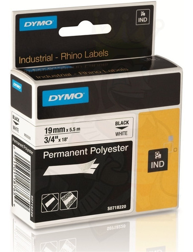 Cinta Dymo Industrial Nylon Flexible 19mm 3/4 In.