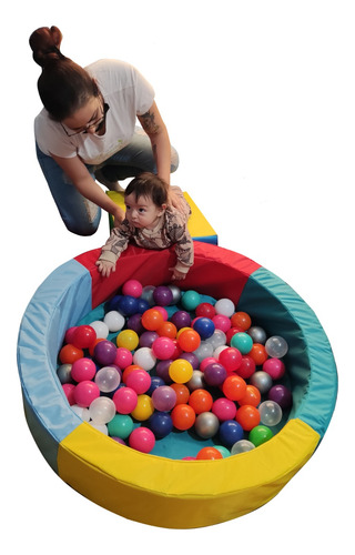 Alberca Para Pelotas Con Colchoneta De Fondo + 28 Pelotas Primarios