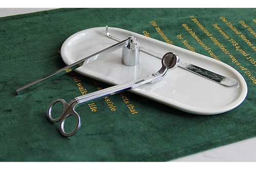 Vela Pavio Cortador Trimmer, Snuffer Vela & Dipper, Aço