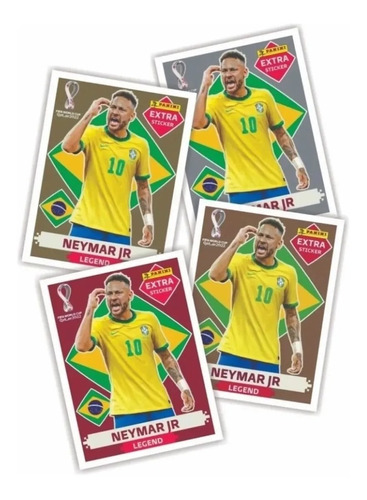 Figurinha Lendaria Especial Neymar Jr. Copa 2022