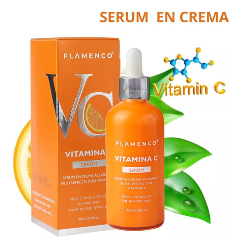 Serúm Facial Vitamina C Aclarante Hidratante Refrescante