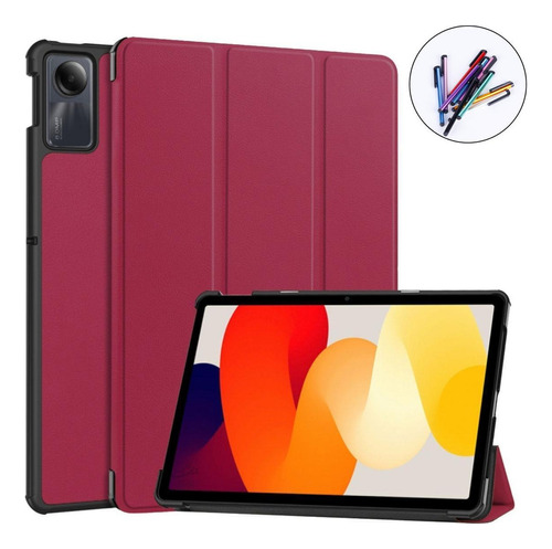 Capa Magnética Com Caneta Touch Para Redmi Pad Se 11 - Pink