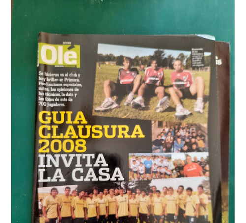 Revista Guia Olé Torneo Clausura 2008 River Boca Simeone
