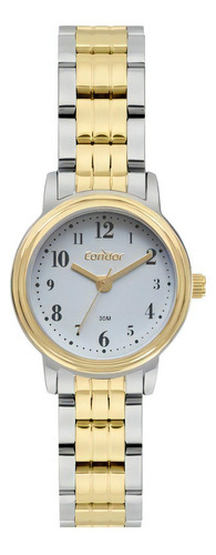 Relógio Feminino Condor Prata E Dourado Bicolor Pequeno