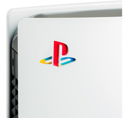 Adesivo Logo Ps Para Playstation 5 Logo Clássica Retro 