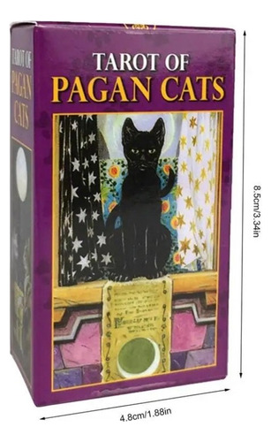 Mazo De Tarot Of Pagan Cats, 78 Cartas