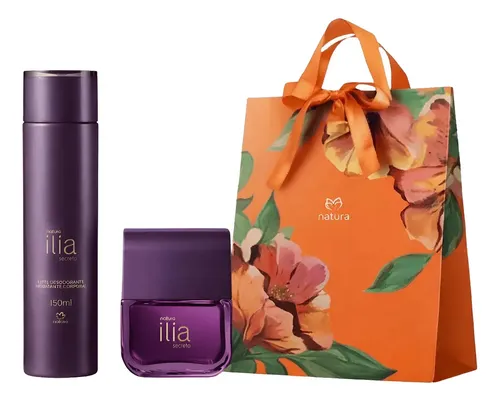 Presente Ilia Secreto Perfume 50ml+ Leite Hidrante 150ml+sac
