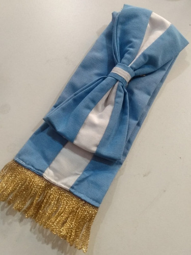 Combo Neuquén: Base-asta-bandera-moño-tahalí-dos Bandas
