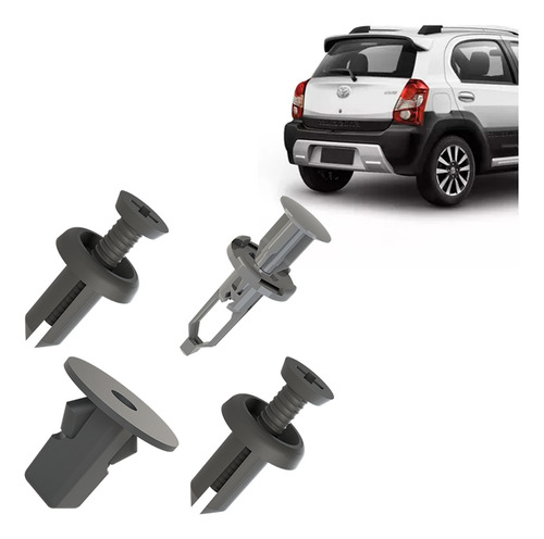 Kit Grampo Presilha 4 Pçs Parabarro Etios Hatch Sedan 14 15