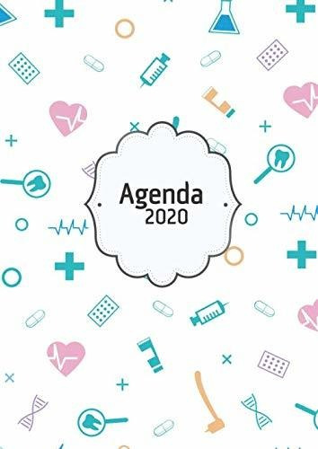 Agenda 2020: Tema Enfermera Medicina Agenda Mensual Y Semana