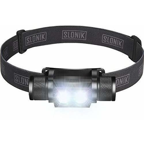 Slonik 900lm Recargable 2x Cree Led Faro Con Batería De 2200